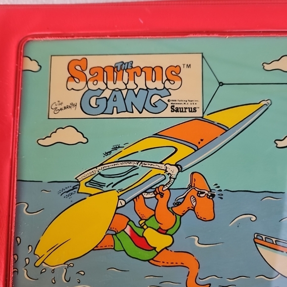 1986 The Saurus Gang Vinyl Storage Case Box Vintage Cliff Galbraith Swim Club - Picture 12 of 12